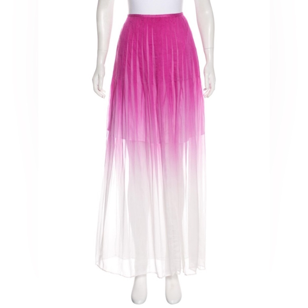 CATHERINE MALANDRINO silk maxi skirt 8